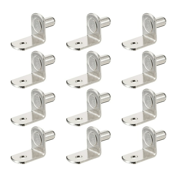 Uxcell Steel Shelf Support Pegs, 6mm, Silver Tone, 20Pcs