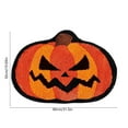 thumbnail image 3 of Halloween Bath Mat, Non-Slip Washable Faux Wool Rug for Bathroom, Tub & Shower, Multicolor Holiday Carpet for Entryway or Indoor Décor, 2 Sizes, 3 of 5