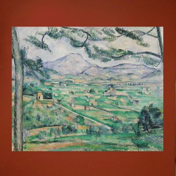 Wallhogs Cezanne Montagne Sainte-Victoire (19th) Poster Wall Mural