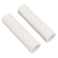 thumbnail image 2 of 1 par de empuñaduras de goma para manillar de bicicleta, empuñaduras antideslizantes para bicicleta urbana de carretera de montaña, color blanco, 2 of 10