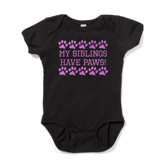 CafePress - My Siblings Have Paws - Cute Infant Bodysuit Baby Romper