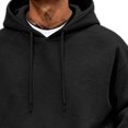 thumbnail image 5 of Mens Hoodie Tracksuit 2 Piece Sweatsuit Long Sleeve Hooded Sweatshirt and Drawstring Waist Sweatpants Jogging Matching Sets with Pockets Black L, 5 of 8