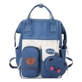thumbnail image 2 of Bolsa Mochila Mujer Moda Mochilas Escolares Estilo Japonés con Monedero para Niñas (Azul) Ndcxsfigh Para Estrenar, 2 of 9