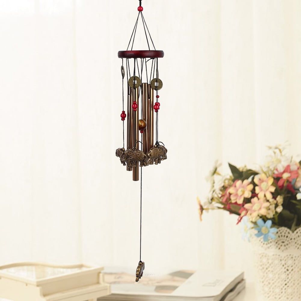 OTVIAP Wind Chime, Hanging Wind Chime,Elephant Pattern Metal Wind Chime