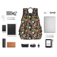 thumbnail image 4 of Honeii Watercolor Tropical Flowers Print Lightweight Backpacks,Carry on Backpack,Durable Backpack for School, Work & Travel, 4 of 7