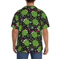 thumbnail image 3 of Kdxio Men's Hawaiian Shirt for Men Short Sleeve Shirt Frogs And Santa Hat Summer Casual Holiday Beach Button Down T-Shirts, 3 of 5