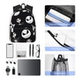 thumbnail image 4 of Goofa The Nightmare Before Christmas Pattern Casual Backpack – School Backpack Lightweight & Ergonomic Design, Water-Resistant, Spacious & Comfortable, Travel, 4 of 6