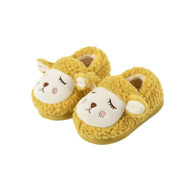 Gomelly Toddler Slippers Infant Boys Fuzzy House Shoes Non-Slip Indoor Slipper 6C - Walmart.com