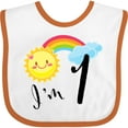 thumbnail image 3 of Inktastic I'm 1- First Birthday Sun Rainbow Boys or Girls Baby Bib, 3 of 4