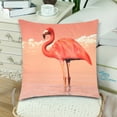 thumbnail image 3 of MKHERT Flamingo Throw Pillowcase Pillow Cover Cushion Couver 18x18 inch, Set of 2, 3 of 3