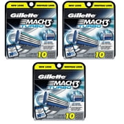 Mach3 Turbo Refill Cartridge Blades for Mach 3, 30 Ct.