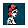 CafePress - Day Of The Dead Girl Blue Sticker - Square Sticker 3" x 3"