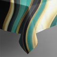 thumbnail image 4 of Teal Gold Marble Pattern Rectangle Tablecloth 60"x102",Waterproof Polyester Rectangle Table Cloth, Wipeable Spillproof Polyester Tablecloth for Dining, Camping, Indoor and Outdoor, 4 of 6