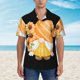 thumbnail image 2 of Fotbe Sunflower Gnomes 2 Camisa Hawaiana para Hombre Unisex – Camisa Casual de Verano con Botones de Manga Corta de Algodón y Lino,3X-Large, 2 of 7