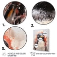 thumbnail image 3 of Designart "Ivory Flightless Bird Droplets Image" Animals Floater Framed Canvas Wall Art, 3 of 7