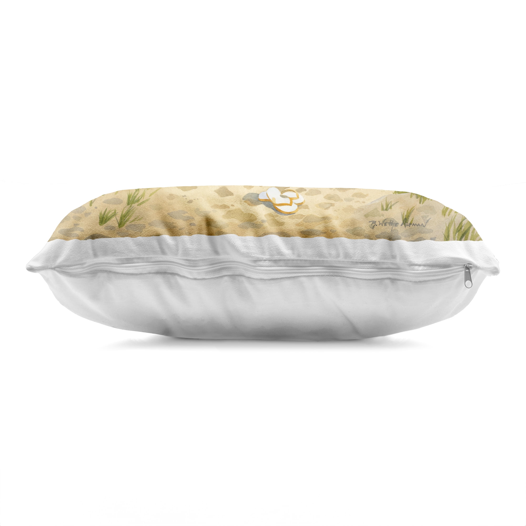 Stupell Industries Waiting For You by Beach Decorative Printed Throw Pillow, design by Robin Altman, 14 x 7 x 20