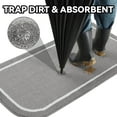 thumbnail image 3 of SIXHOME Door Mat Welcome Mat 24"x35" Non-Slip Front Door Mat Absorbent Low Profile Dirt Trapper Indoor Door Mat Ouside Entryway Rug Soft Machine Washable Floor Mat Gray, 3 of 7