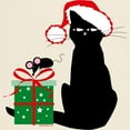 thumbnail image 3 of CafePress - Santa Cat & Mouse Light T Shirt - Men's Classic Graphic T-Shirt, 3 of 4