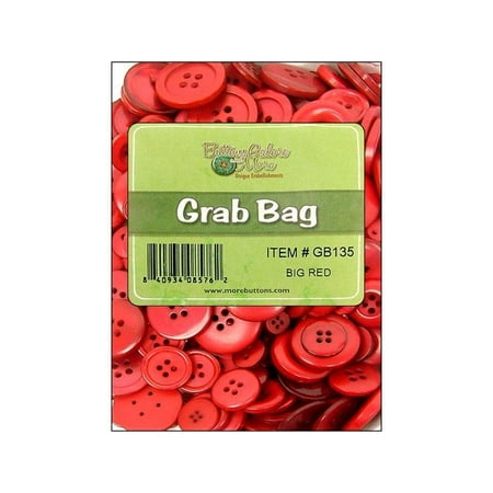 - Buttons Galore Button Grab Bag Big Red