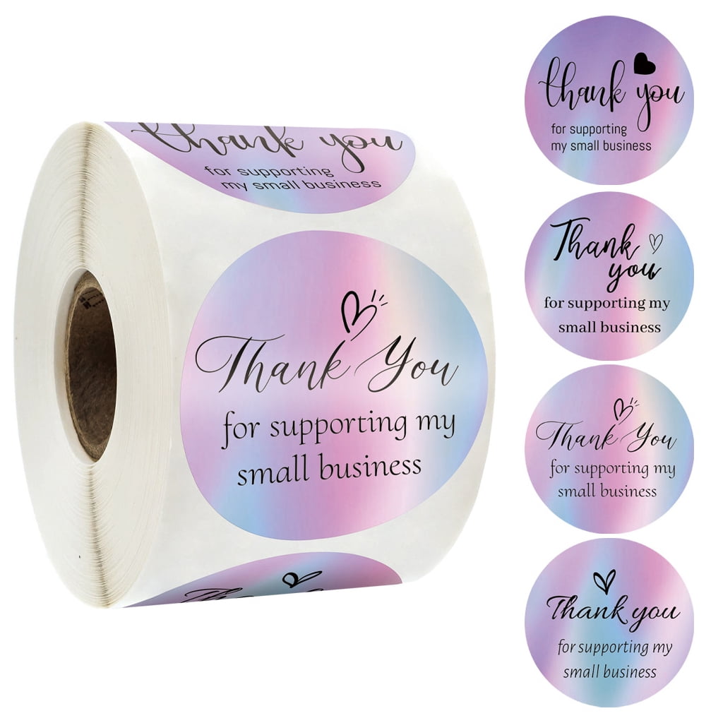 Stickers Labels NEW 50/500Pcs Make UP Thank You Small Business Order Cards 