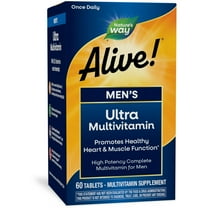 Nature’s Way Alive! Men’s Ultra Potency Complete Multivitamin, B-Vitamins, 60 Tablets