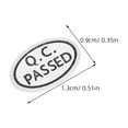 thumbnail image 6 of TABLZONE White Self-Adhesive Oval QC Passed Labels Stickers for Office, Inspection, Packaging and Quality Control, 6 of 7