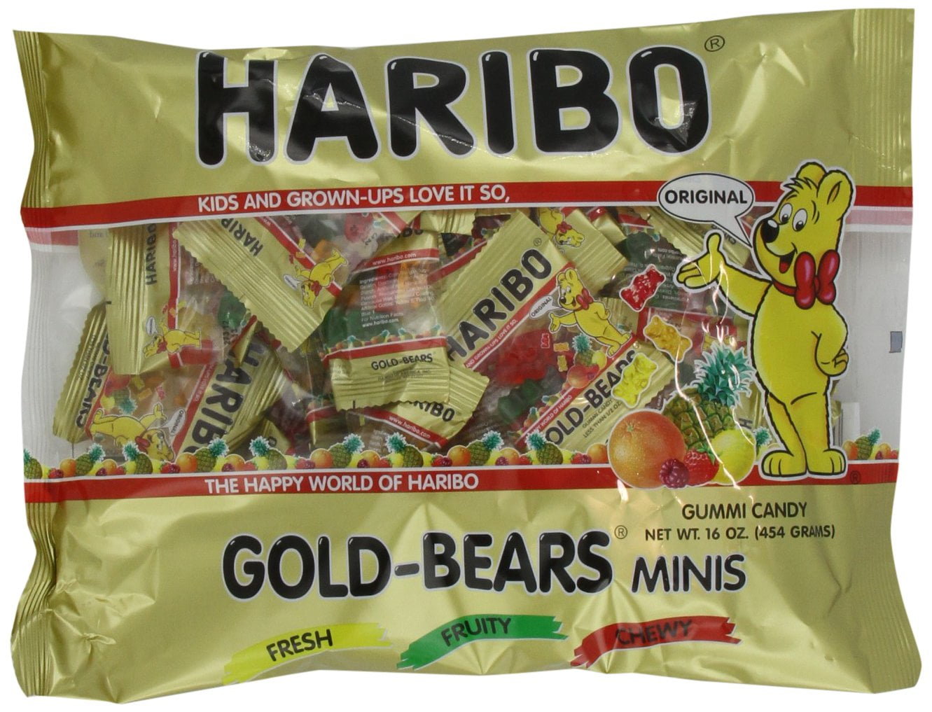 Haribo Goldbears Minis, 16Ounce Bags (Pack of 3)