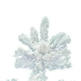 thumbnail image 2 of Vickerman 9' Flocked White Slim Artificial Christmas Tree, Unlit, 2 of 5