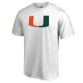 thumbnail image 2 of Men's White Miami Hurricanes Primary Team Logo T-Shirt, 2 of 3