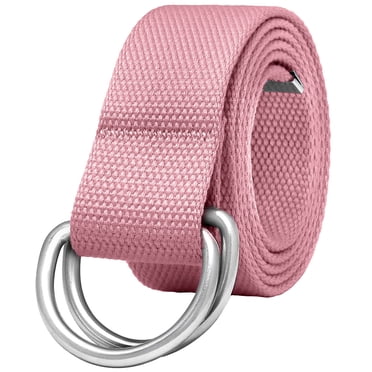 Unisex Adjustable Polyester Woven Belt With Double D-Ring Buckle – Various Sizes