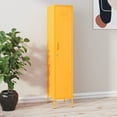 thumbnail image 1 of vidaXL Armoire de Rangement Jaune Moutarde 35x46x180 cm Steel, 1 of 5