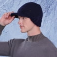 thumbnail image 5 of Winter Beanie with Brim and Ear Flaps for Men, 2026 Sherum Cozy Head Beanie, Outdoor Knitted hat with Lining for Warmth Caps for Men Women, 5 of 5