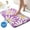 Purple, variant on Evlmd Bathroom Rugs Non Slip Washable, Gray Large Bath Mats for Bathroom Floor, Soft Cute Daisy, Shaggy Soft and Absorbent, Thick Plush Shower Bath Rug Runner Decor, 20" X 32"