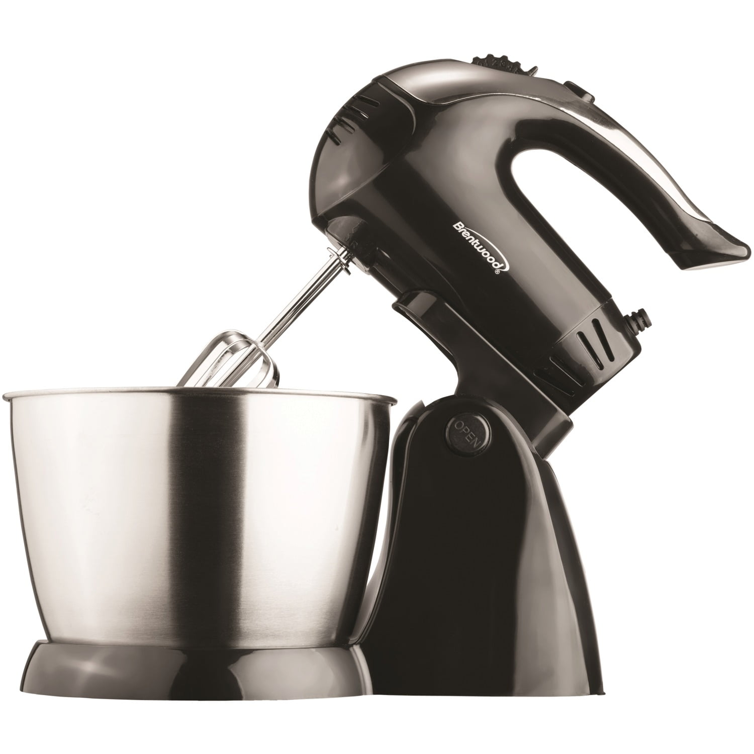 Brentwood 3 qt Stand Mixer Black with Bowl