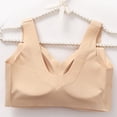 thumbnail image 3 of Bras for Women,Everyday Comfort Bra Soft Breathable Seamless Support Wireless Lightweight Design,Sports Bras for Women,Khaki,L, 3 of 8