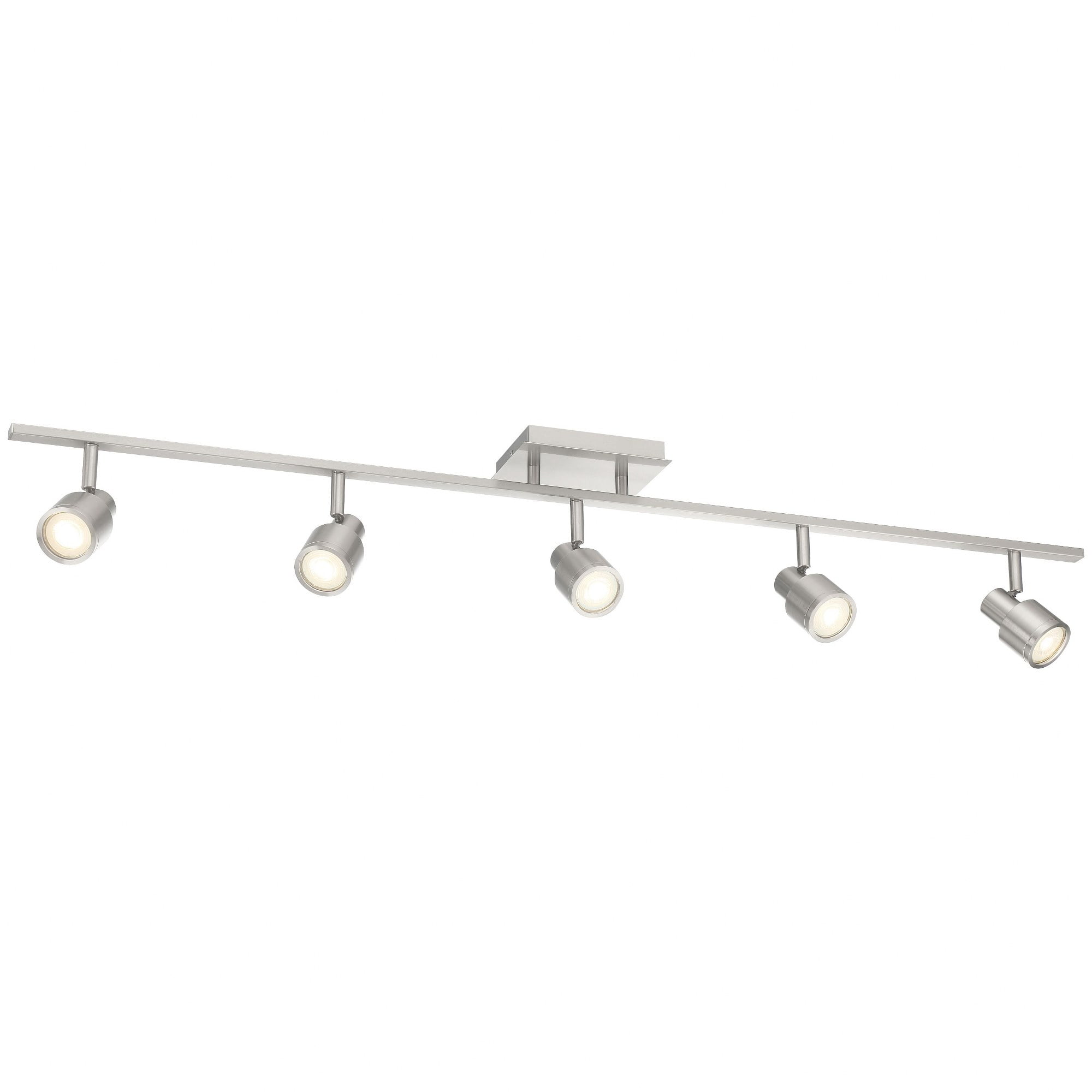Access Lighting 5 Light Adjustable LED Track in Brushed Steel Color