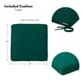 thumbnail image 4 of Outdoor PE Wicker Foldable Reclining Chair with Sunbrella Forest Seat Cushion, 4 of 9