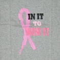 thumbnail image 2 of Breast Cancer "In It To Win It" Gray Nightshirt (Medium), 2 of 4