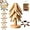 Solid 4PCS, variant on Minibee Foldable Kitchen Tree Trivet Set | 5-Piece Natural Tree Trivet Set with a Holder Perfect for Pots, Bowls, and Pans