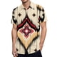 thumbnail image 1 of Camisas Vaqueras Para Hombre XXL Camiseta de manga corta con botón de solapa y estampado 3D Digital para hombre, playa, verano, Hawaii (Beige, L), 1 of 6