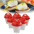 thumbnail image 2 of Easy Egg Cooker By Tv Time Direct, Hard Or Soft Boiled Eggs Without Shell Non-Stick Egg Boiler As seen on tv Set Of 6, 2 of 2