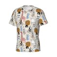 thumbnail image 3 of Yiaed Hand Drawn Animals Print Mens Short Sleeve Tight Fit T-Shirt, Crewneck Casual Tee-3X-Large, 3 of 5