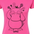 thumbnail image 3 of Pokémon - Psyduck Pattern - Juniors Fitted Graphic T-Shirt, 3 of 5