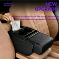 thumbnail image 4 of Multifunctional Pu Leather Car Armrest Box Mat,2026 New 5-in-1 Multifunctional Car Arm Rest Cover Pad with 2 Center Console Cup Holder,for Storing Tissues,Phones,Wallets,Drinks,for Most Cars (Gray), 4 of 8