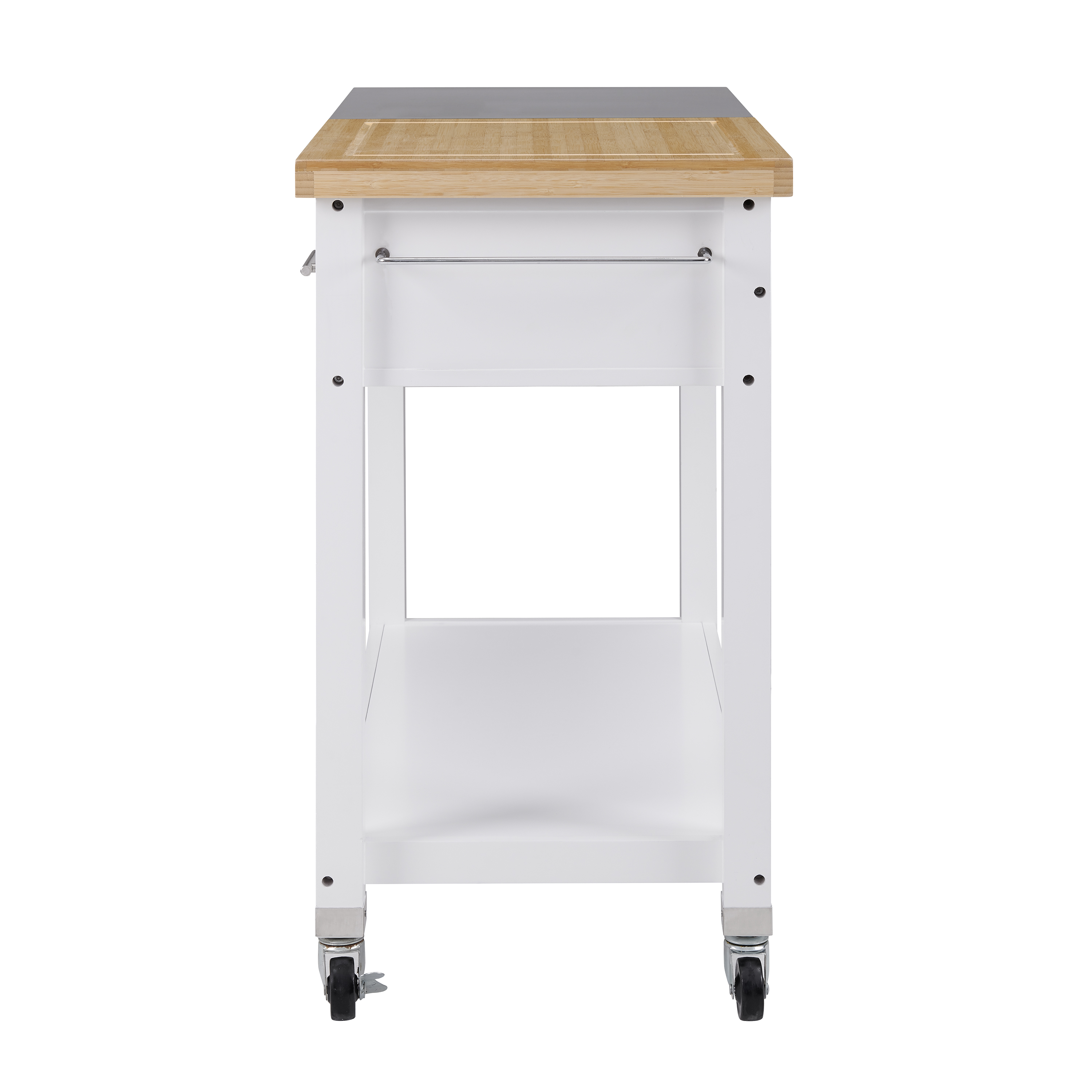 Better Homes & Gardens Maxwell Kitchen Cart, White/Brown - image 5 of 11