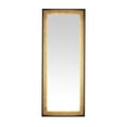 thumbnail image 2 of SAFAVIEH Montauk 26 Inch Led Mirror, Black/Gold Leaf, 2 of 11