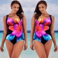 thumbnail image 3 of Plus Size Women One Piece Swimsuit Push Up Bikini Swimwear Beachwear, 3 of 5