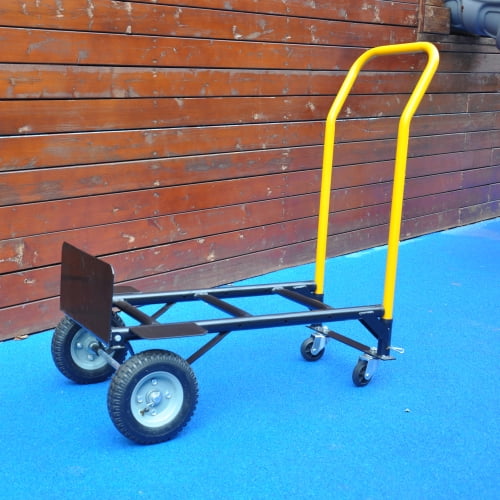 Hi-GARDEN,1-YEAR-WARRANTY,58.5"x19.5"x7.08",330 LBS,Hand Truck Dual Purpose 2 Wheel Dolly Cart and 4 Wheel Push Cart with Swivel Wheels Heavy Duty Platform Cart for Moving/Warehouse/Garden/Grocery