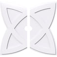 thumbnail image 1 of Ekena Millwork CMP32CM2-03000 32 in. OD x 3 in. ID Square Cosmo Architectural Grade PVC Contemporary Ceiling Medallion - 2 Piece, 1 of 1