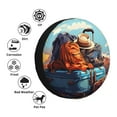 thumbnail image 2 of Kdxio Colorful Travel Luggage Gear for Tire Cover Wheel Protectors Tyre Covers Weatherproof Wheel Covers Universal Fit for Trailer Rv SUV Truck Camper Travel Trailers 16 inch, 2 of 5